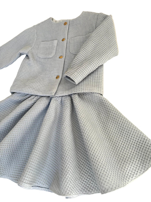 Compleu Waffle albastru